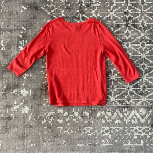 GUC Banana Republic Coral Knit Crew Sweater Size Small No visible wear - Picture 6 of 8